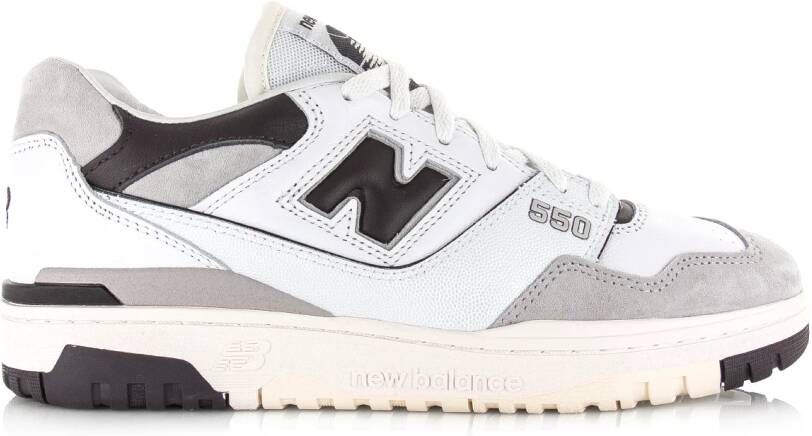 New Balance 550 sneakers white black Leer Unisex