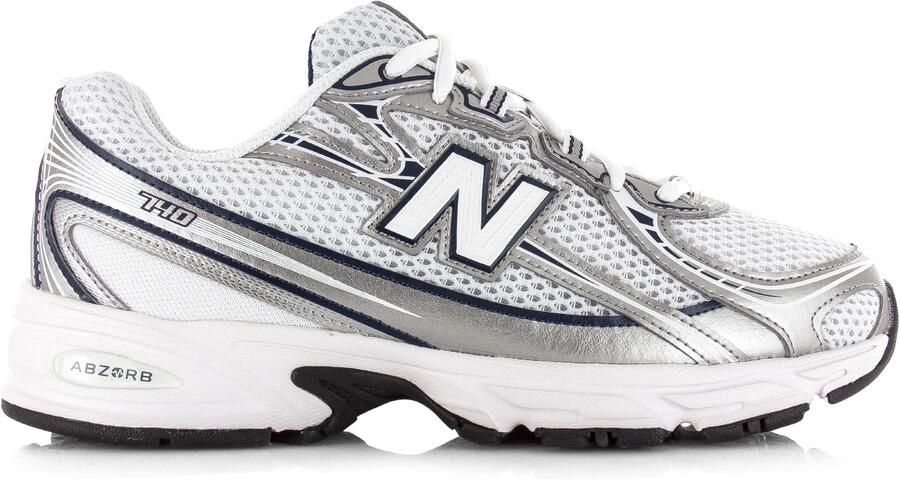 New Balance Witte Leren Sneakers Met Geperforeerde Details White - Foto 5