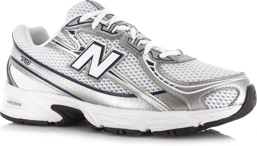 New Balance Witte Leren Sneakers Met Geperforeerde Details White - Foto 8