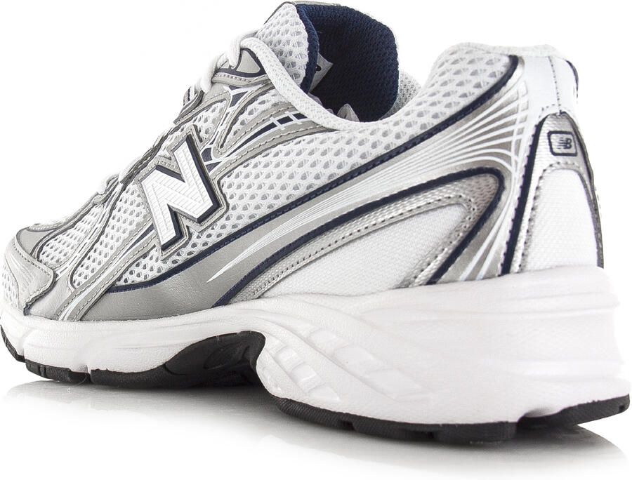 New Balance Witte Leren Sneakers Met Geperforeerde Details White - Foto 6