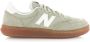 New Balance T500 leren sneakers groen Suede Unisex - Thumbnail 1