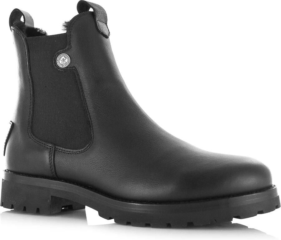 Panama Jack Chelsea-boots Francesca Igloo Enkellaars boots blokhak profielzool met lamsvachtvoering - Foto 4