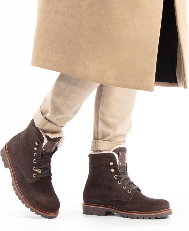 Panama Jack P03 AVIATOR VELOUR Vrije tijd half-hoog Heren veterschoen Heren sneakers Bruin - Foto 10