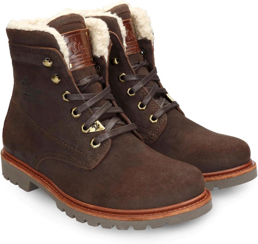Panama Jack P03 AVIATOR VELOUR Vrije tijd half-hoog Heren veterschoen Heren sneakers Bruin - Foto 12