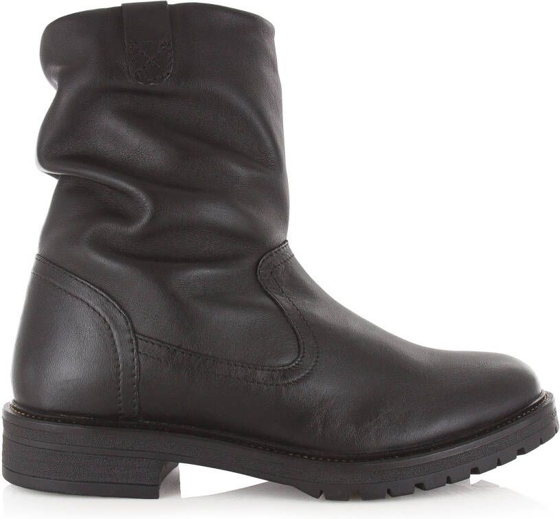 POELMAN Leren enkelboot met ritssluiting Zwart Leer Enkelboots Dames - Foto 2