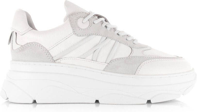 POELMAN leren sneaker met chunky zool Wit Leer Lage sneakers Dames - Foto 6