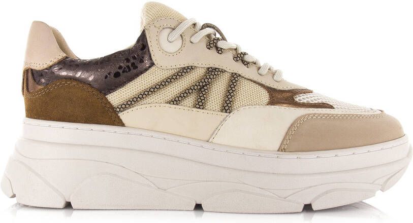 POELMAN LPJANA-05POE1 sneaker Beige Leer Lage sneakers Dames