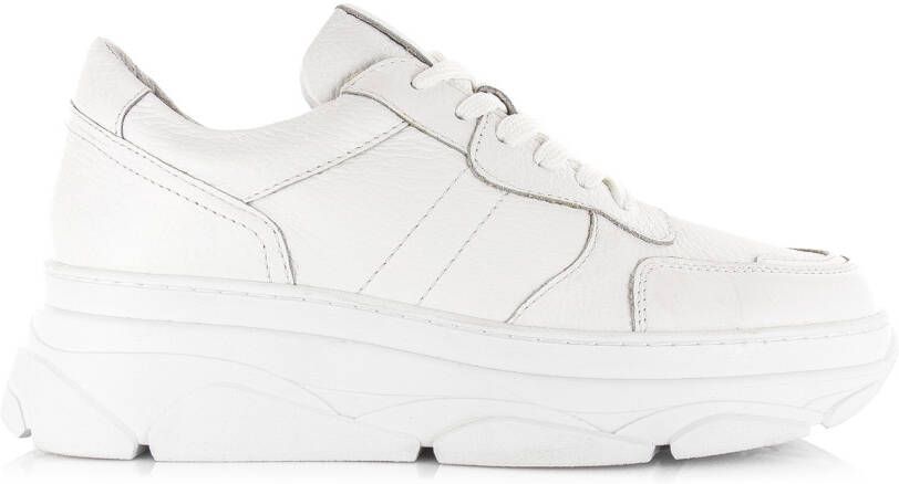 POELMAN LPJANA-08POE Sneaker white Wit Leer Lage sneakers Dames - Foto 4
