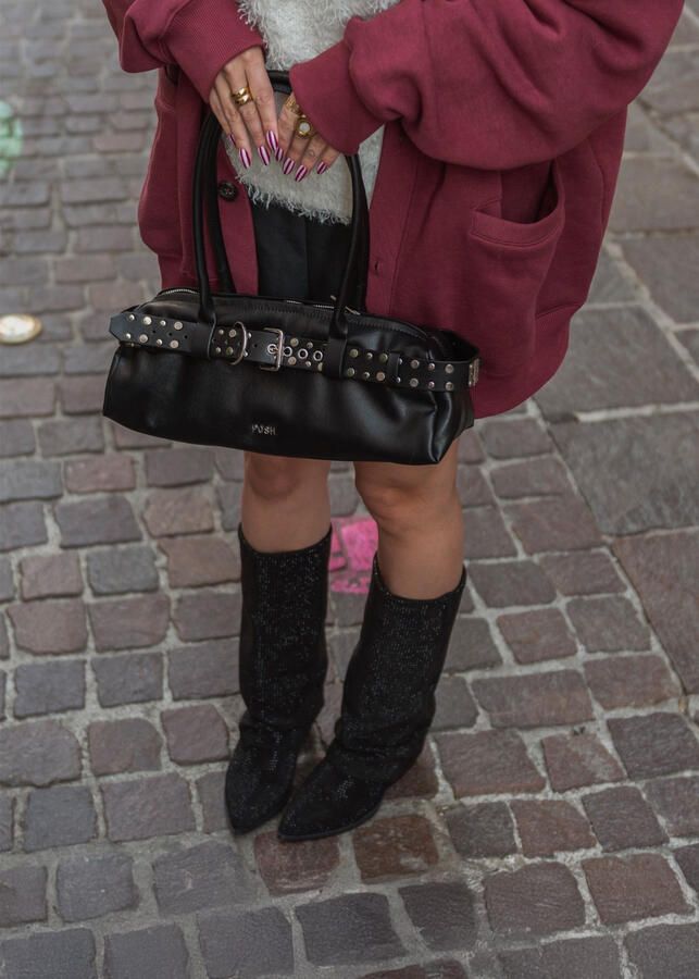 POSH by Poelman Lois cowboylaarzen met studs zwart - Foto 4