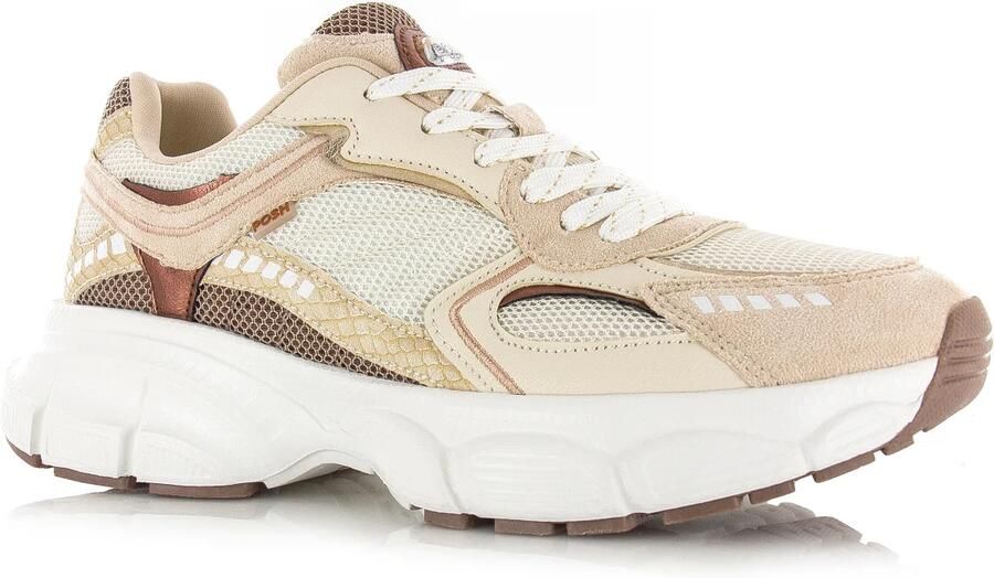 POSH by Poelman LISE Dames Sneakers Beige met combinatie - Foto 3