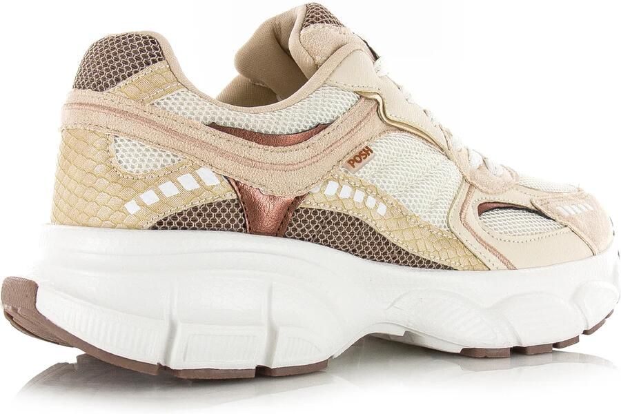 POSH by Poelman LISE Dames Sneakers Beige met combinatie - Foto 5