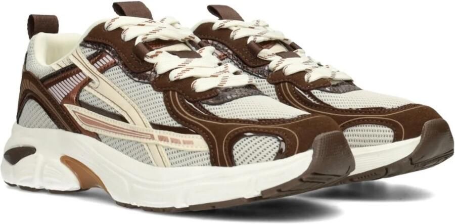 POELMAN POSH Harper sneaker dk chocolate Textiel Dames - Foto 5