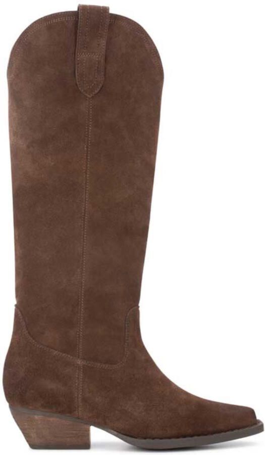 POELMAN PS Dana laarzen dark brown Suede Dames - Foto 4