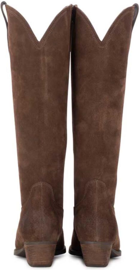 POELMAN PS Dana laarzen dark brown Suede Dames - Foto 6