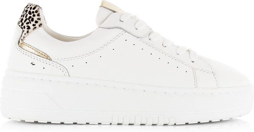 POELMAN Sneaker met ponyhair Wit Leer Lage sneakers Dames - Foto 2