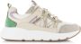 PS Poelman Cibel chunky leren sneakers groen beige - Thumbnail 2