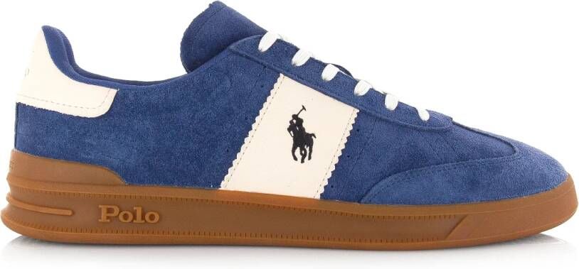 POLO RALPH LAUREN Ralph Lauren Lage Sneakers Heren Hrt Aera Pp Low Top Lace Maat: 46 Materiaal: Suède Kleur: Blauw - Foto 4