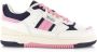 Polo Ralph Lauren Masters Sport | white navy pink Wit Leer Lage sneakers Dames - Thumbnail 1