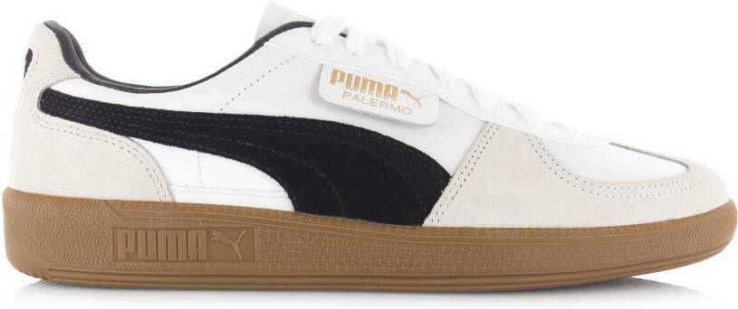 Puma Palermo Lth White Vapor Gray Gum Wit Leer Lage sneakers Unisex - Foto 3