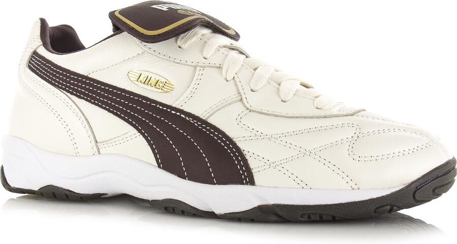Puma King Indoor warm white chocolate Leer Unisex - Foto 4