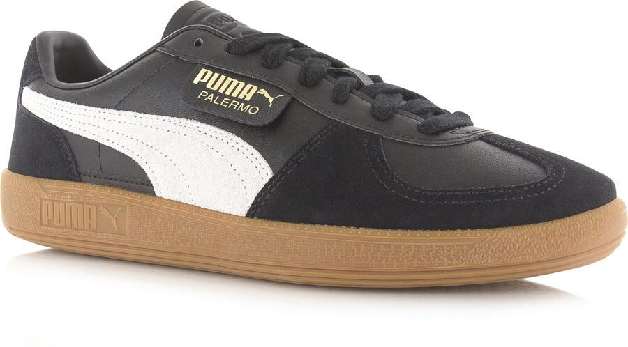 Puma Palermo Lth Black Feather Gray Gum Zwart Leer Lage sneakers Unisex - Foto 17
