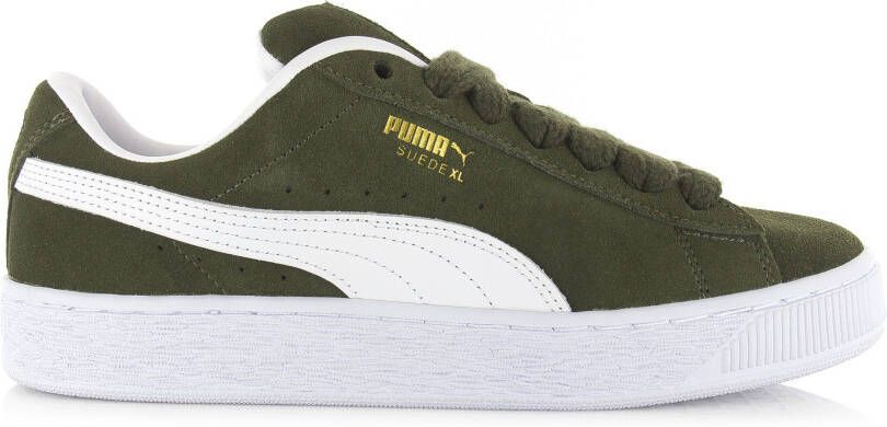 Puma Suede XL dark olive white Groen Suede Lage sneakers Unisex