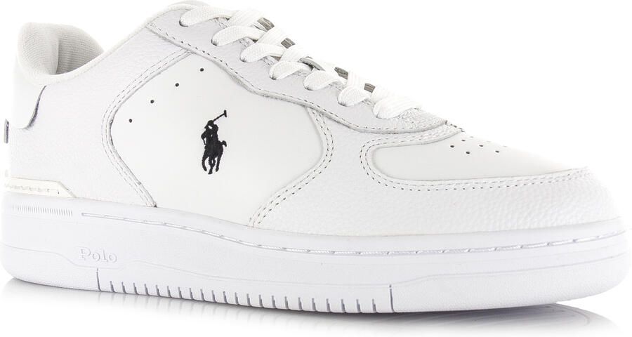 POLO RALPH LAUREN Ralph Lauren Lage Sneakers Heren Masters Court Low Top Leatherlook Wit