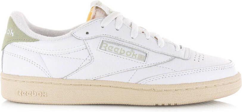 Reebok Club C 85 Vintage met groene details Wit Leer Lage sneakers Unisex - Foto 4