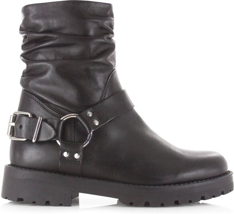 Remix Boots 13824 Zwart Leer Biker boots Dames