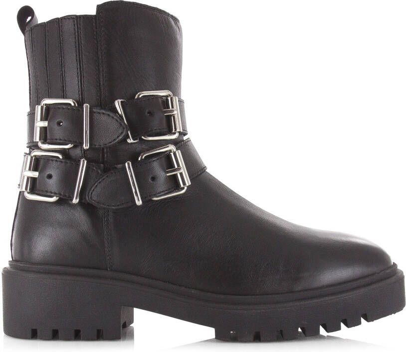 Remix Boots 13824 Zwart Leer Biker boots Dames - Foto 1
