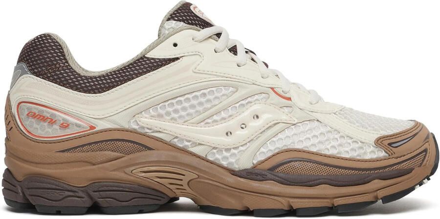 SAUCONY Lage Sneakers Progrid Omni 9 Leatherlook Beige