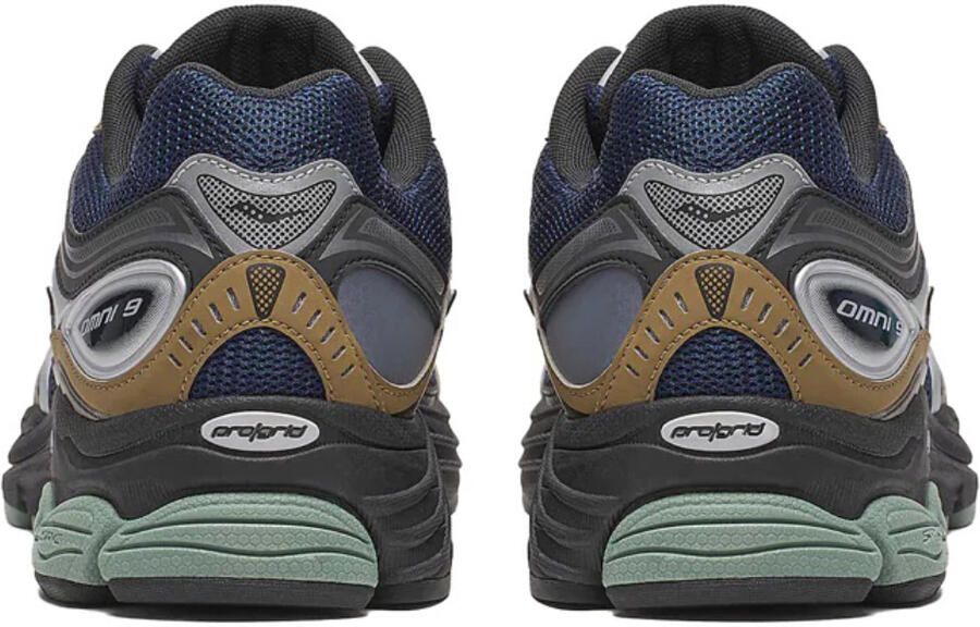Saucony Progrid Omni 9 brown navy Mesh Unisex - Foto 4