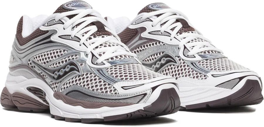 Saucony Progrid Omni 9 white brown Mesh Unisex - Foto 3