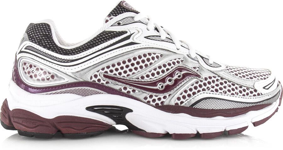 Saucony Progrid Omni 9 White Maroon Mesh Unisex
