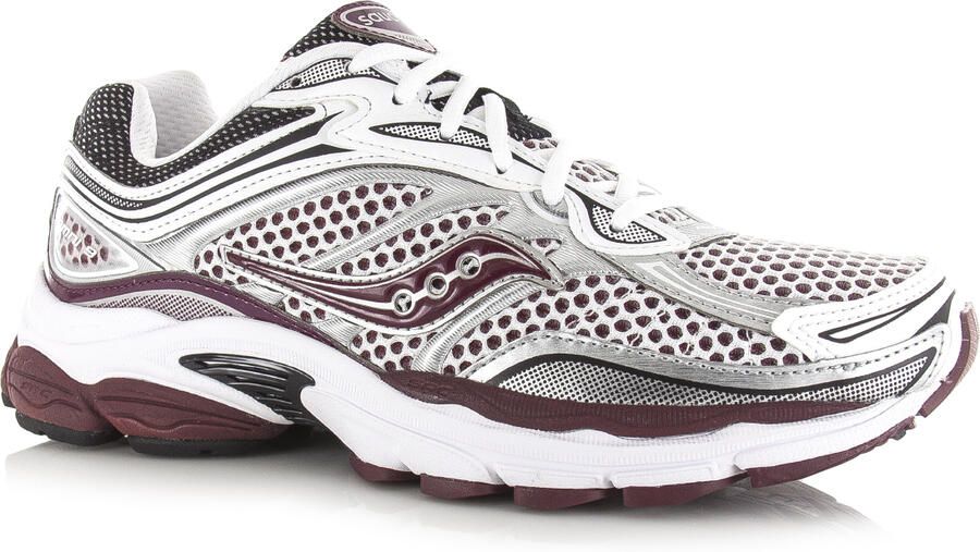 Saucony Progrid Omni 9 White Maroon Mesh Unisex - Foto 4