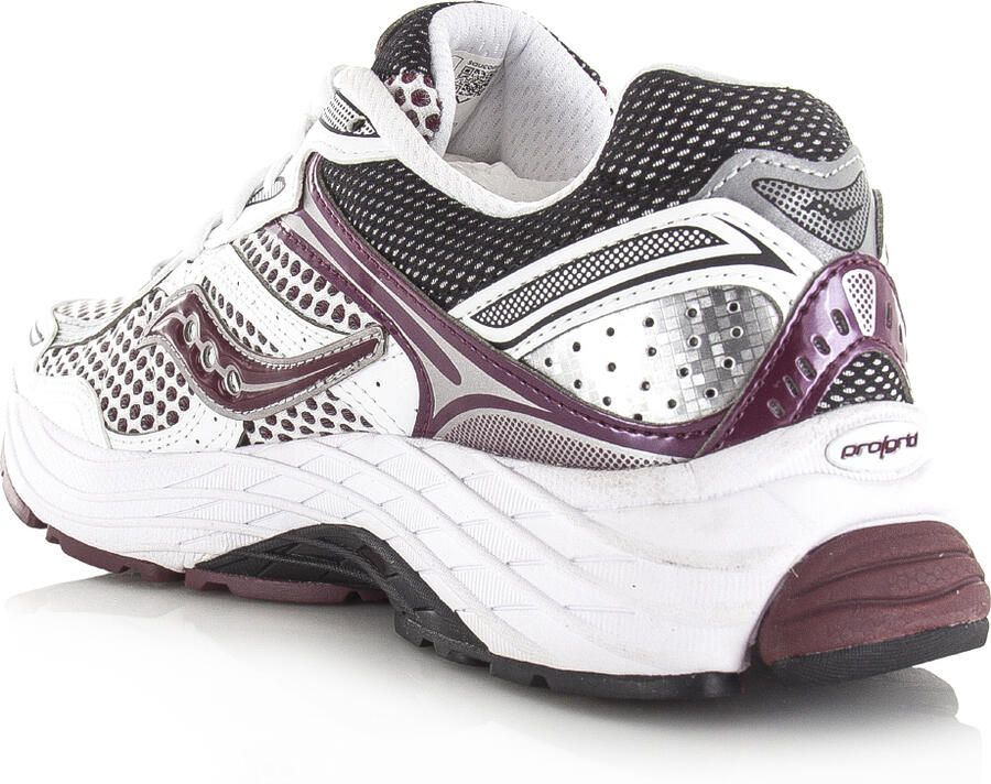 Saucony Progrid Omni 9 White Maroon Mesh Unisex - Foto 2