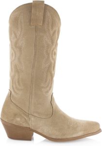 Shoecolate Beige Westernlaars met rits