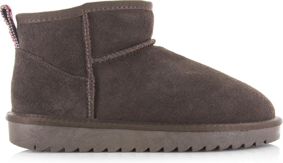 Shoecolate Classic Fur boot chocolate Suede Dames - Foto 2