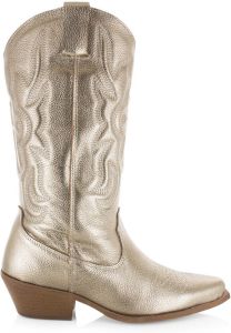 Shoecolate Westernlaars goud met rits