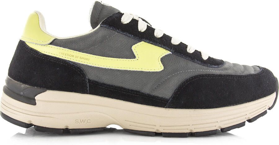 Stepney Workers Club S.W.C Osiel S-Strike asphalt lime Suede Unisex