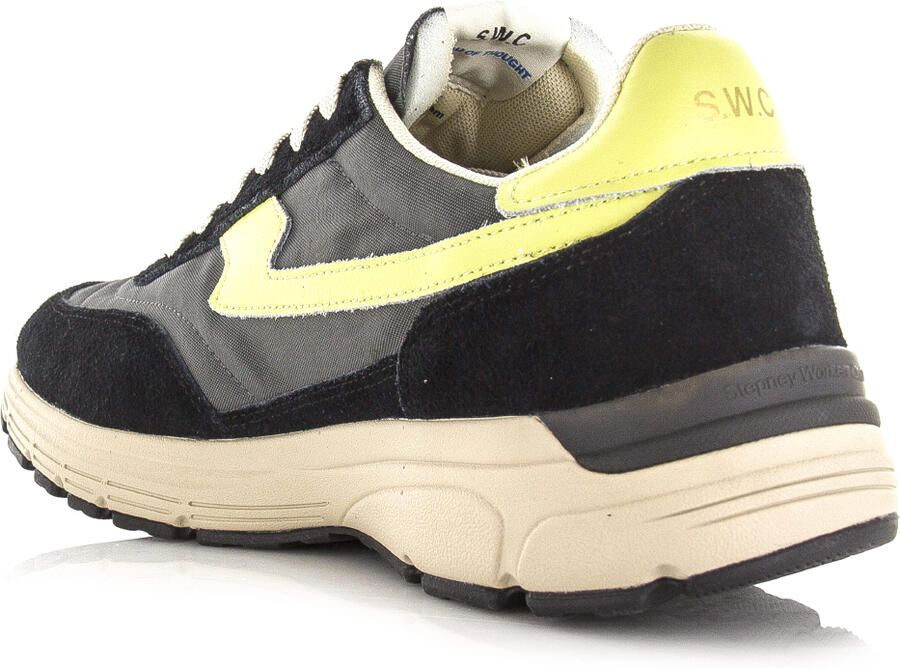 Stepney Workers Club S.W.C Osiel S-Strike asphalt lime Suede Unisex - Foto 3
