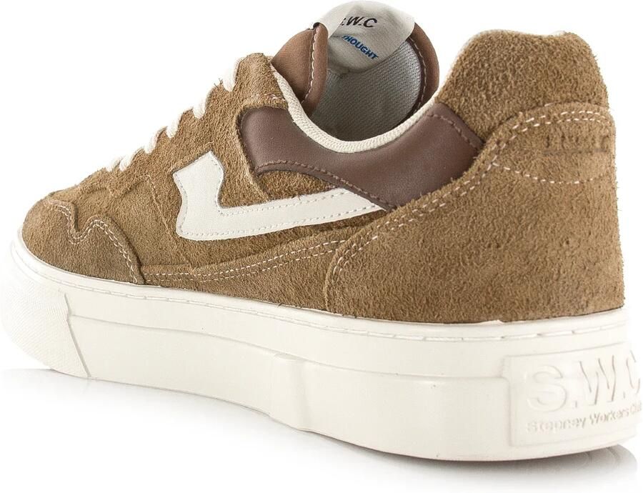 Stepney Workers Club S.W.C Pearl S-Strike Geo-Merged brown Suede Unisex - Foto 2