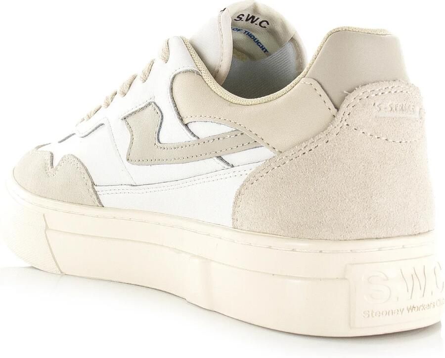 Stepney Workers Club S.W.C Pearl S-Strike Leather wit Leer Unisex - Foto 3