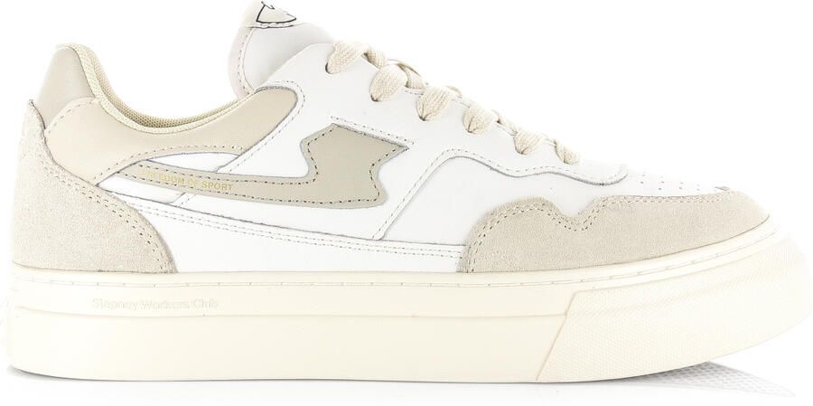 Stepney Workers Club S.W.C Pearl S-Strike Leather wit Leer Unisex - Foto 2