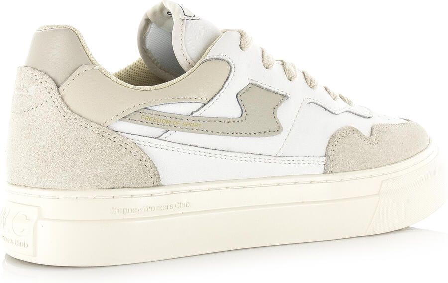 Stepney Workers Club S.W.C Pearl S-Strike Leather wit Leer Unisex - Foto 4