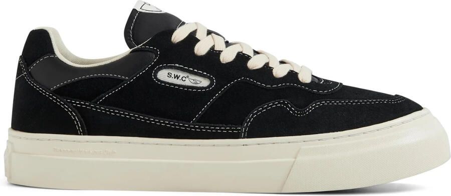 S.w.c. Stepney Workers Club Zwarte Suède Lage Profiel Sneakers