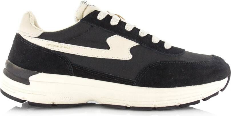S.w.c. Stepney Workers Club Suede Mix Strike Modello Sneakers Black - Foto 2