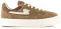 Stepney Workers Club S.W.C Pearl S-Strike Geo-Merged brown Suede Unisex - Thumbnail 2