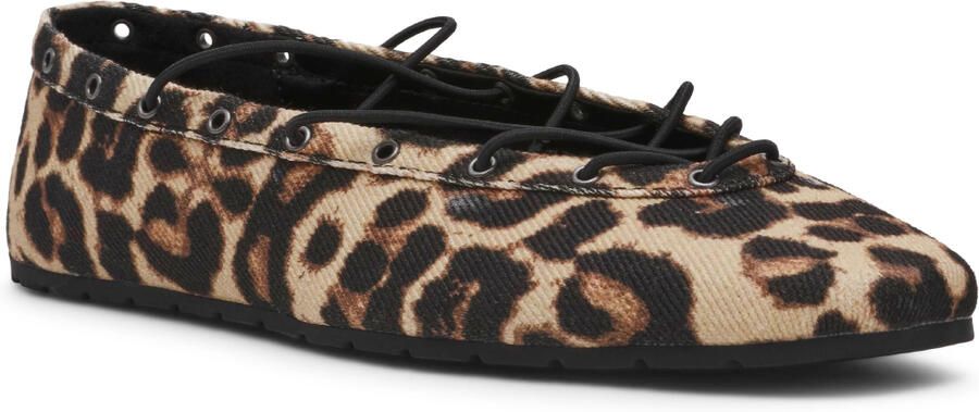 Steve Madden Pointe ballerina's met panterprint beige zwart - Foto 5
