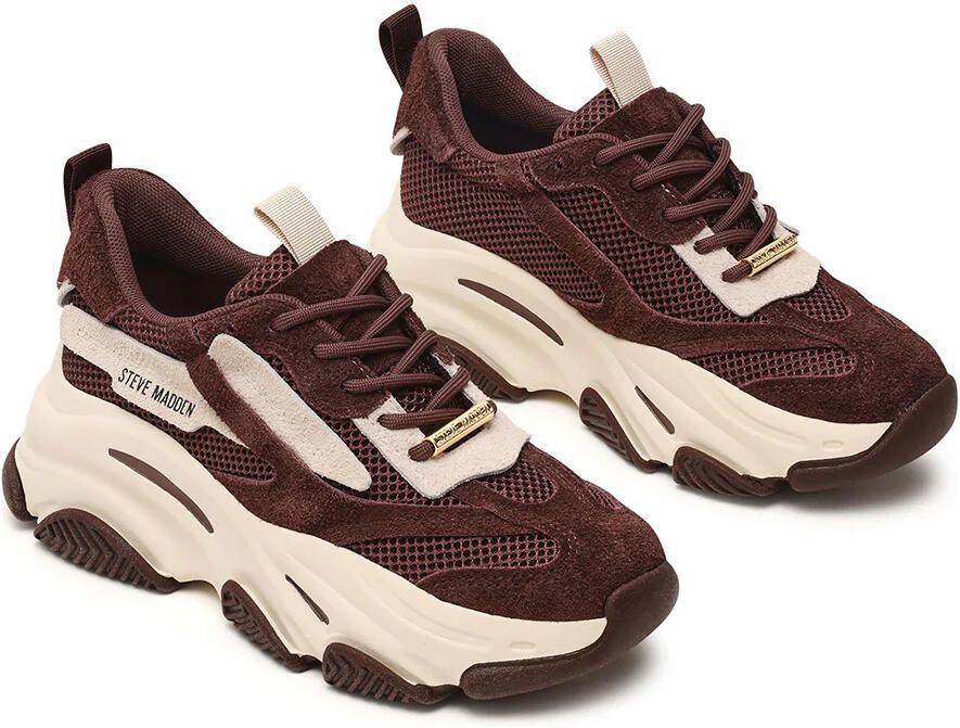 STEVE MADDEN Sneakers laag 'Possession' crème chocoladebruin - Foto 8